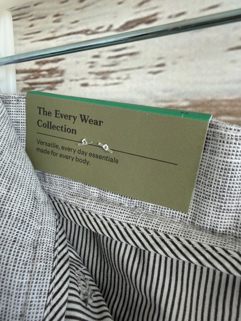 Goodfellow & Co Light Gray Men’s Flat-Front Linen-Blend Shorts - Picture 7 of 8